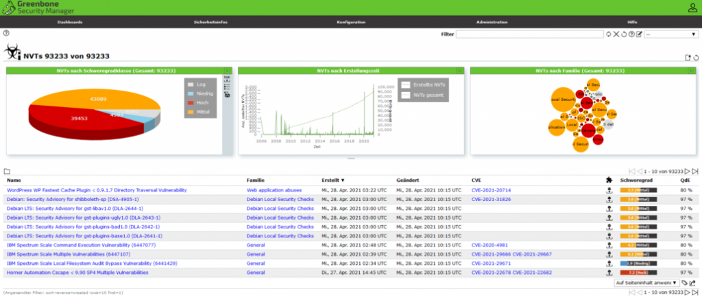 Screenshot of GSM Web-application UI